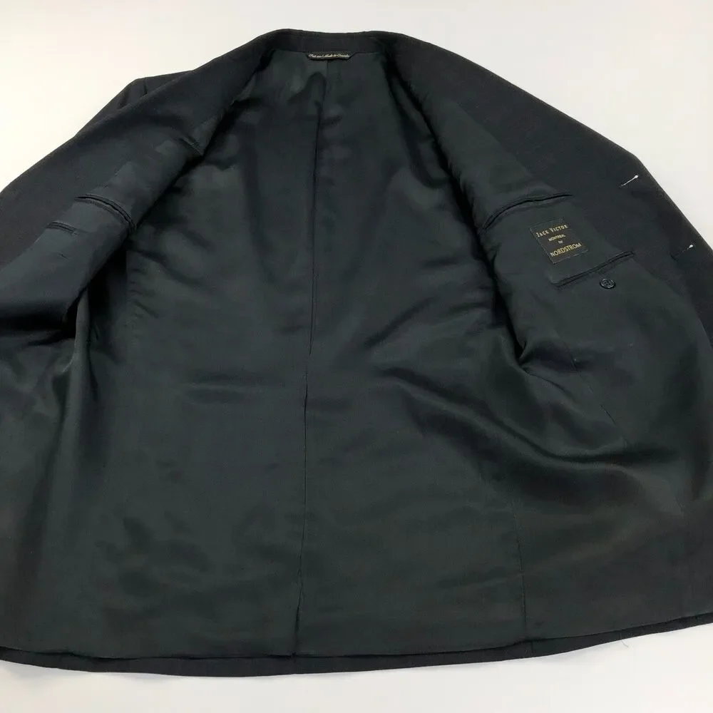 Jack Victor Montreal MINT 42R 100% Wool Three Button Suit Sport Coat Jacket